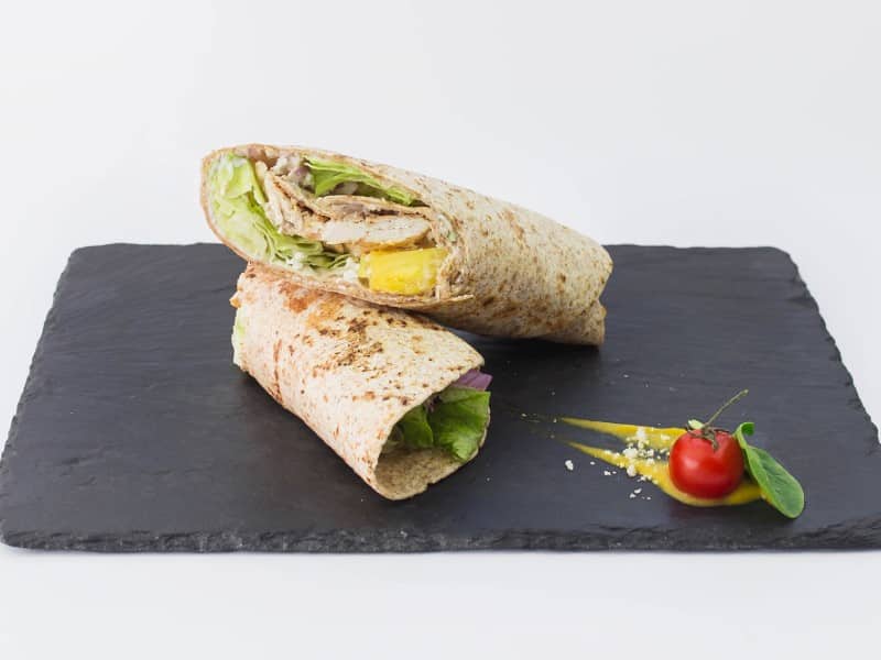 Wrap with chicken, pineapple and goat cheese delivery