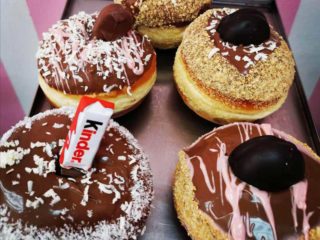 Donut with chocolate delivery