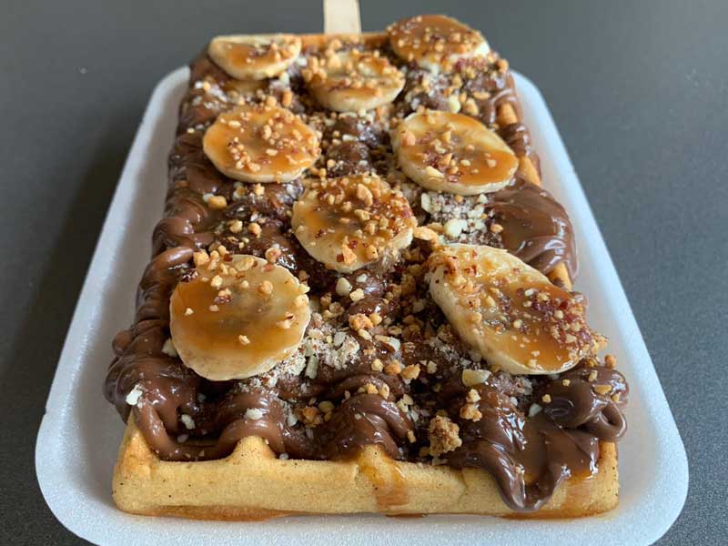 Wafflle with nutella delivery