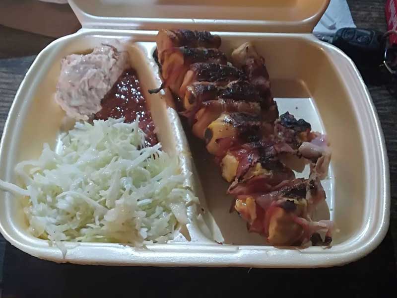 Rolled chicken kabbobs delivery