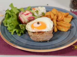 Beefsteak with egg Fontana Restoran delivery