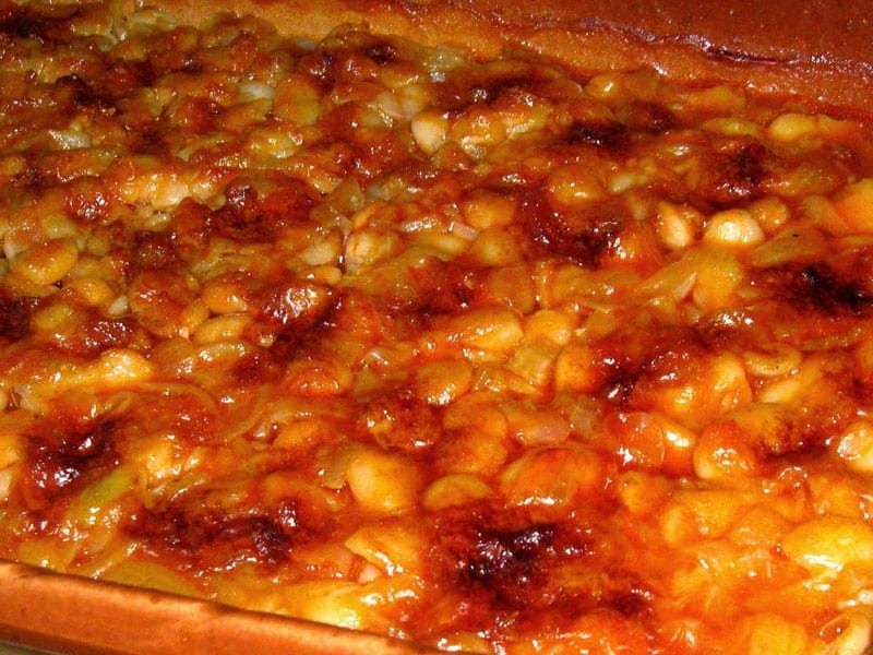 Baked beans with sausages delivery
