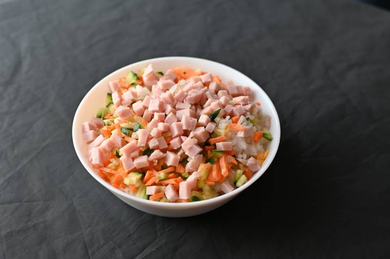 86. Rice with vegetables, ham and eggs delivery