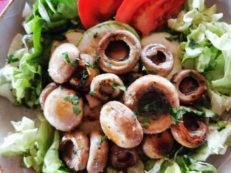 Grilled mushrooms delivery