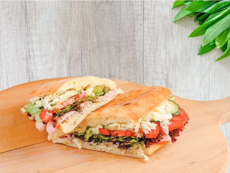 Pizza sandwich with kulen delivery