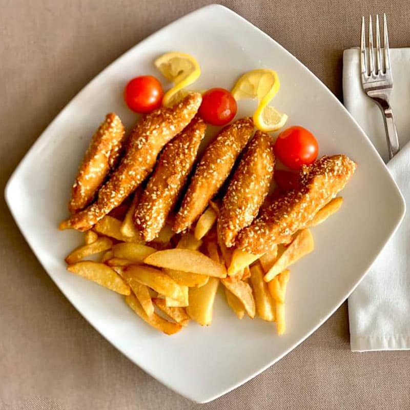 Chicken sticks with sesame delivery