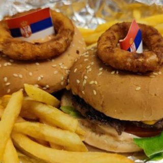 Cheddar burger Double pack – 2 burgera dostava