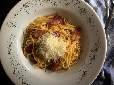 Carbonara italiana pasta Padrini Pasta Bar dostava