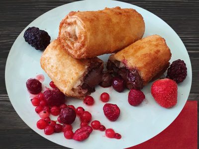 Homemade pie – nutela and forrest fruits Salaš 011 Banovo Brdo delivery
