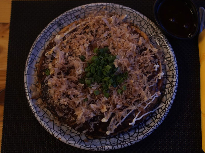 Veggie okonomiyaki delivery