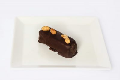 Raw snickers glazed with dark chocolate Fit Bar Novi Beograd delivery