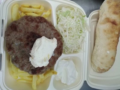 Hamburger with kajmak meal Bokado delivery