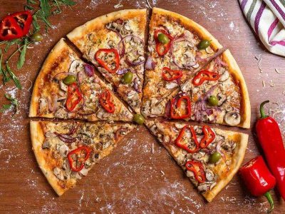 Vegetariana pizza delivery