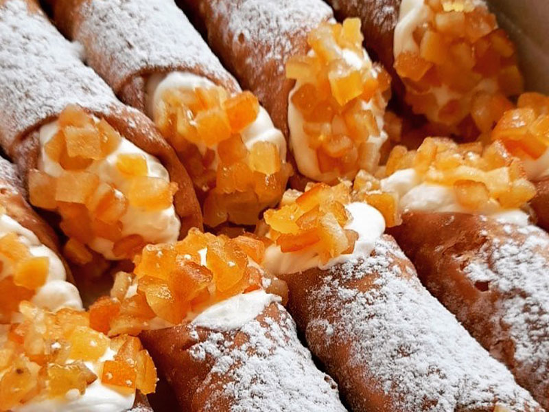 Cannoli candied orange delivery