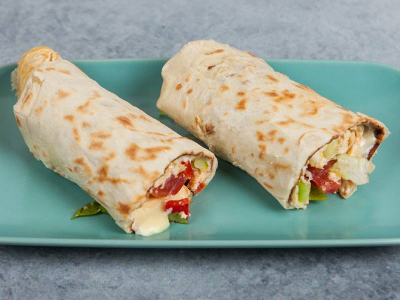 Omelet vegetables with tortilla delivery