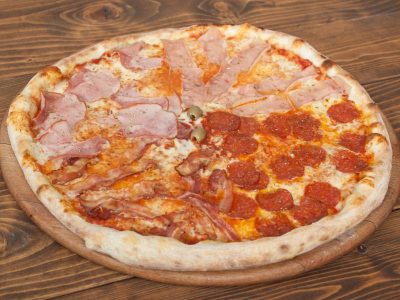 Kvatro karne pica Pizza Plus Karaburma dostava