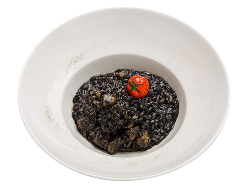 Black cuttlefish risotto delivery