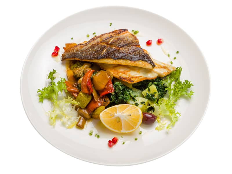 Grilled sea bream fillets delivery
