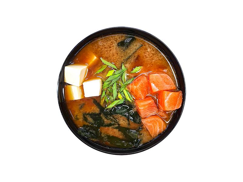 Miso with salmon delivery