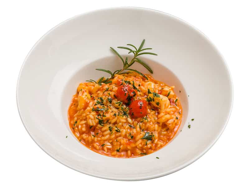 Shrimp risotto - red delivery