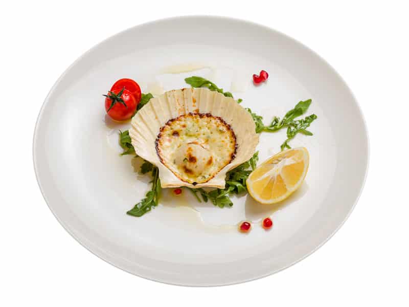 Saint-Jacques shell with parmesan delivery