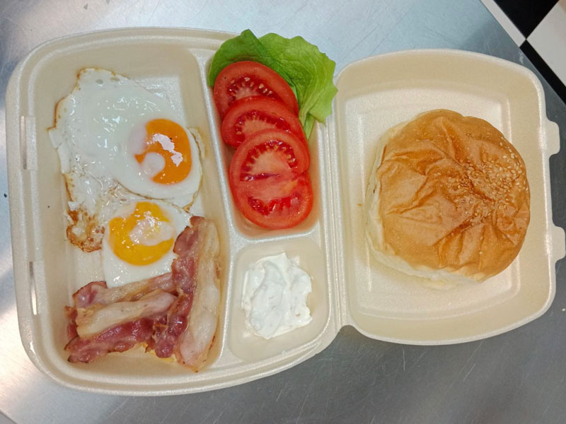Eggs and bacon delivery