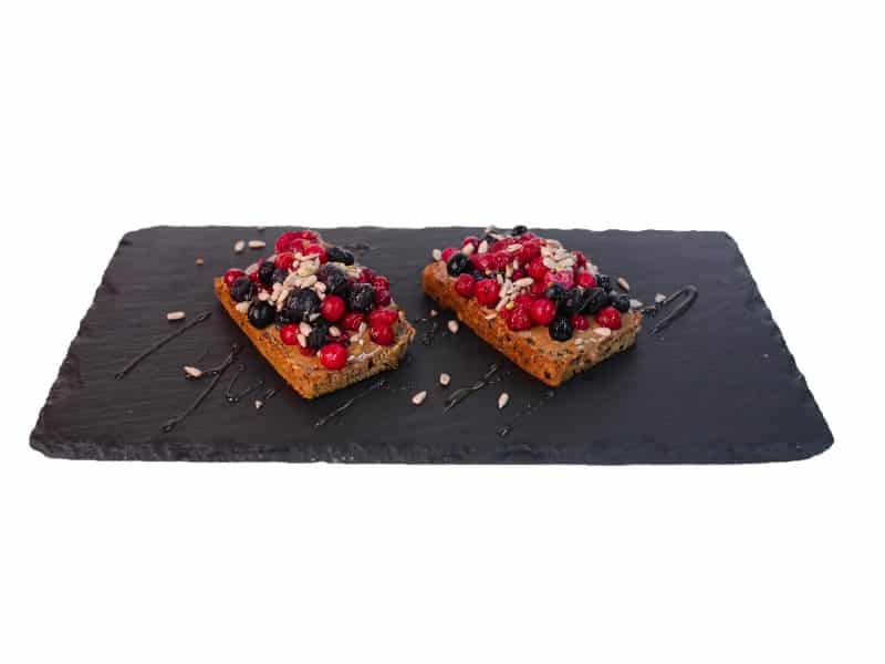 Peanut butter and berry toast delivery