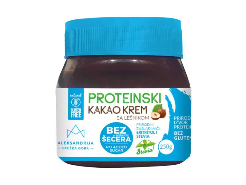 Protein cocoa cream with hazelnuts delivery