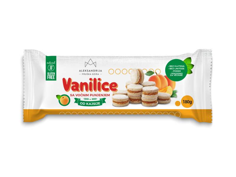 Gluten free vanilice with apricot delivery