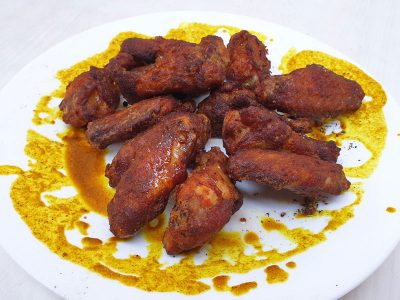 Curry wings Schmizza Krilca delivery