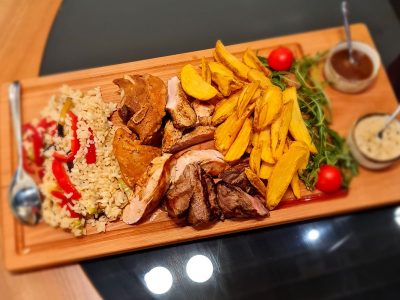 Mixed meat for two people with two types of side dishes Grupa Šabac delivery