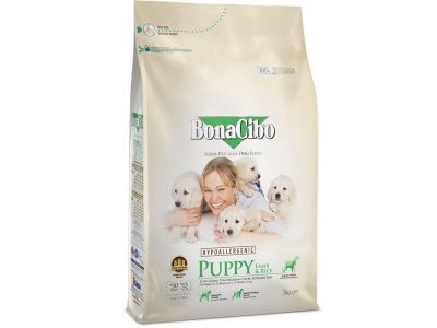 4038. BonaCibo Puppy jagnjetina i pirinač 3kg Švrća Pet Shop dostava