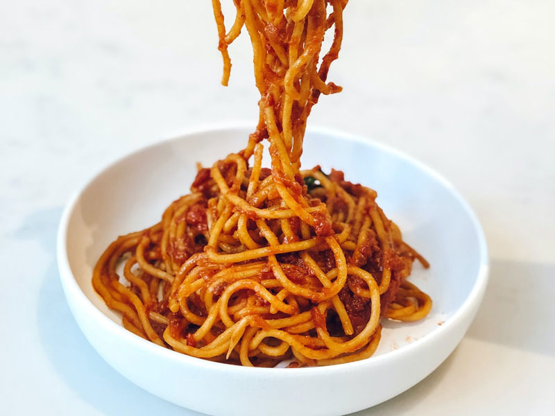 Bolognese spaghetti delivery