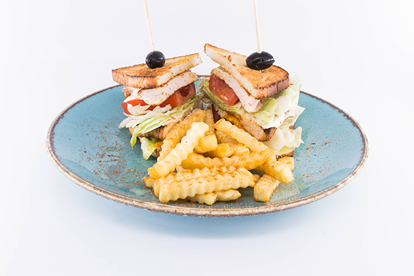 Club sandwich with chicken delivery