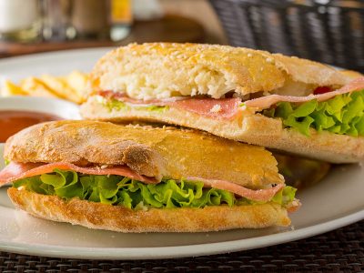Sandwich prosciutto and kajmak Brunch Merkator delivery