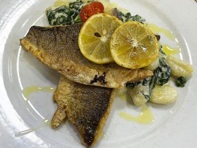 Grilled sea bass fillet Piccante delivery