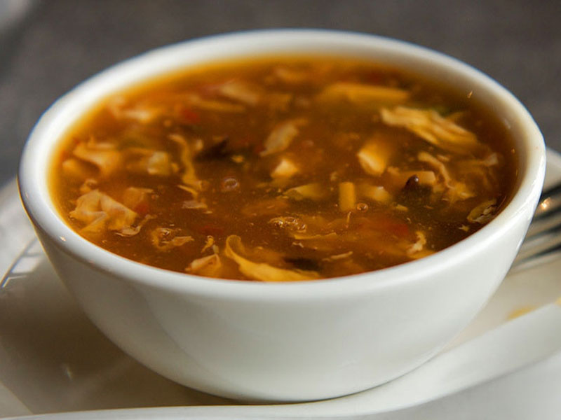 5. Hot n sour soup with vegetables delivery