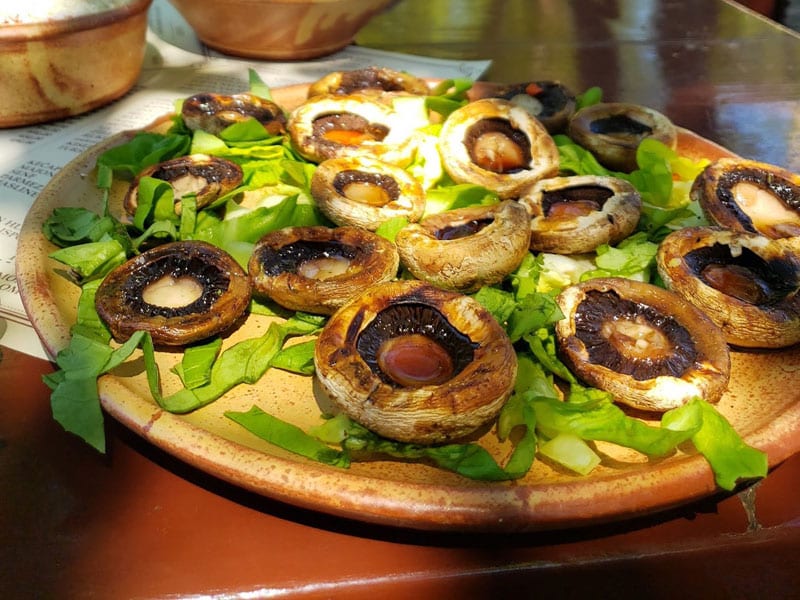 Grilled mushrooms delivery