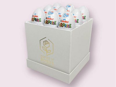 Kinder box white Gifts and Roses dostava