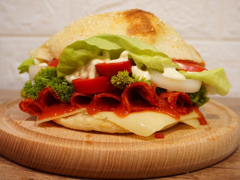 Sandwich with kulen delivery