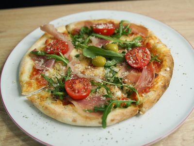 Prosciutto pizza 1 Fratelli Picerija Na Drva delivery