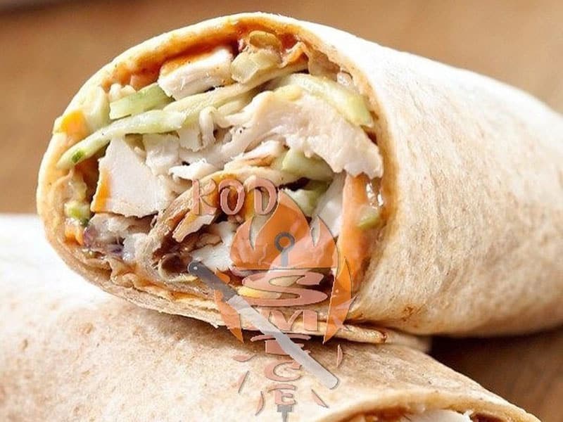 Swiss gyros in tortilla delivery