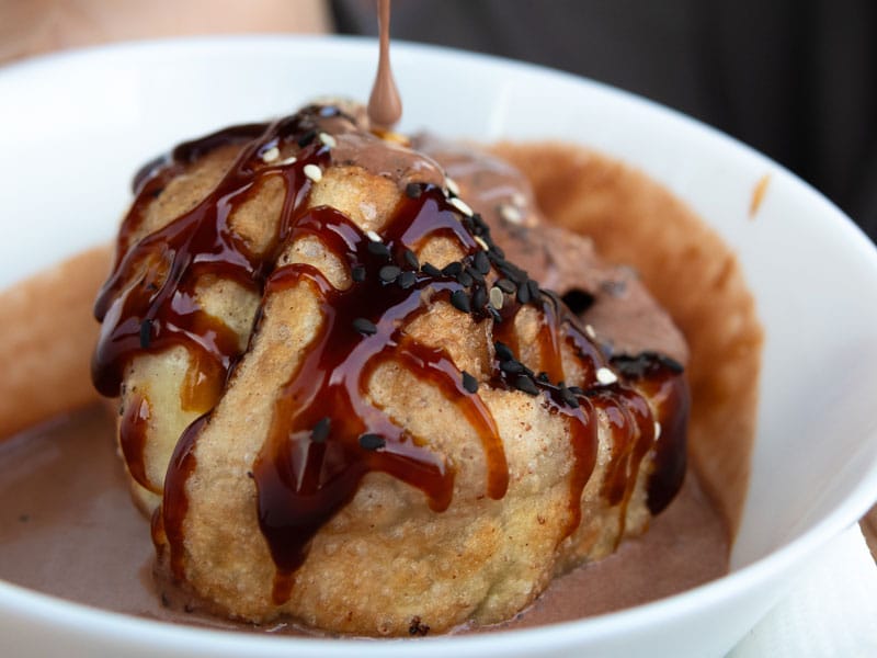 Fried ice cream delivery