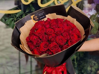51 ruža buket Lotos Cvećara dostava