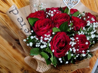 9 ruža buket Lotos Cvećara dostava