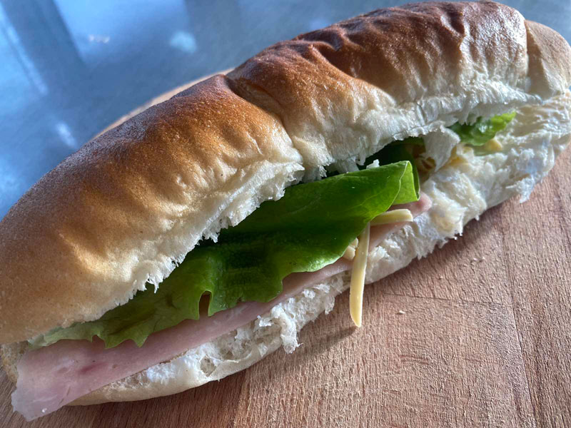 Sandwich with ham delivery