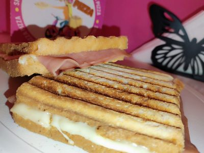 Toast sandwich with ham Shizza Pizza delivery