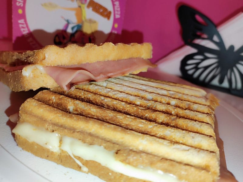 Toast sandwich with ham delivery