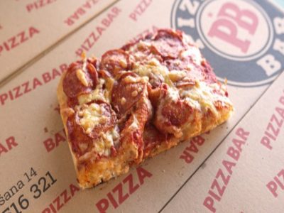 Pepperoni pizza cube Pizza Bar delivery