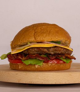 Bacon-cheddar burger XL Wanted Burger delivery